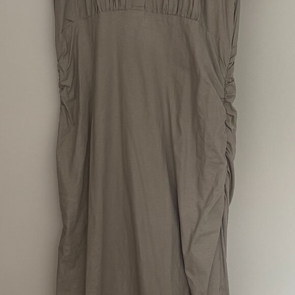 Anthropologie Cap-Sleeve V-Neck Ruched Slim Midi Dress (XL) - Picture 2 of 7